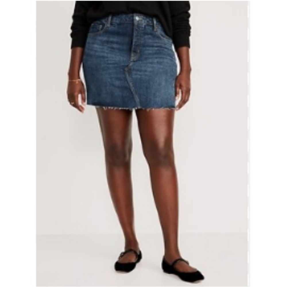 Old Navy High Rise Denim Skirt
